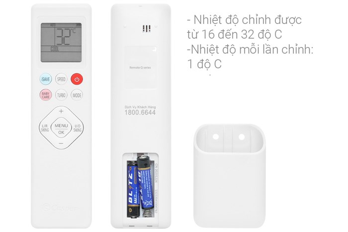 Máy lạnh CASPER Inverter 1.5 HP QC-12IS36